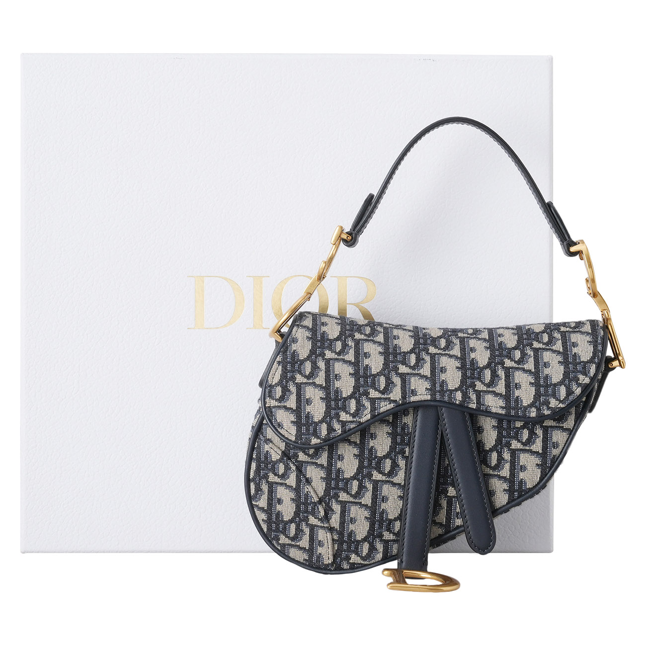 CHRISTIAN DIOR(USED)디올 오블리크 새들 미니 백 & 스트랩